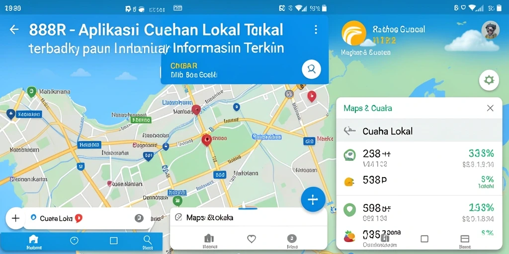 Tampilan antarmuka aplikasi Cuaca Lokal yang ramah pengguna.