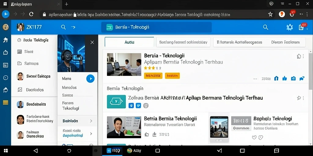Antarmuka ZK1177 yang modern dan mudah digunakan.